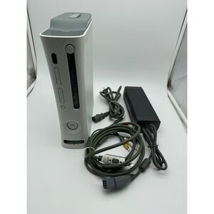 Microsoft Xbox 360 Console White HDMI Model 2008 Power Supply AV Cable FOR PARTS